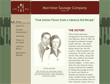 Tablet Screenshot of marchesesausage.com